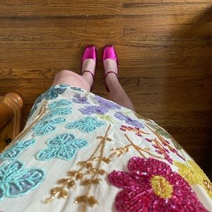 Funky White Floral Mini Dress